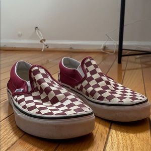 Red Checkered Vans